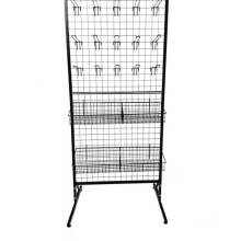 general store decorative iron metal wire grid wall mesh panel tool display rack